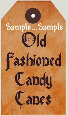 T44 - "Old Fashioned Candy Canes" Tags